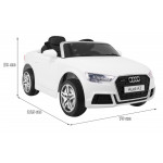 Elektrické autíčko Audi A3 - nelakované - biele